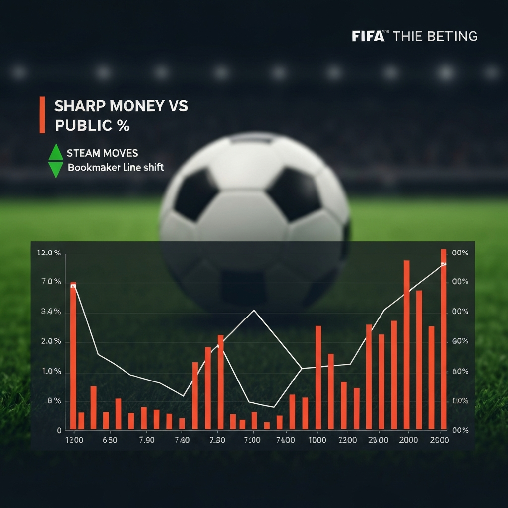กราฟ Sharp Money vs Public Betting ราคาบอลไหล