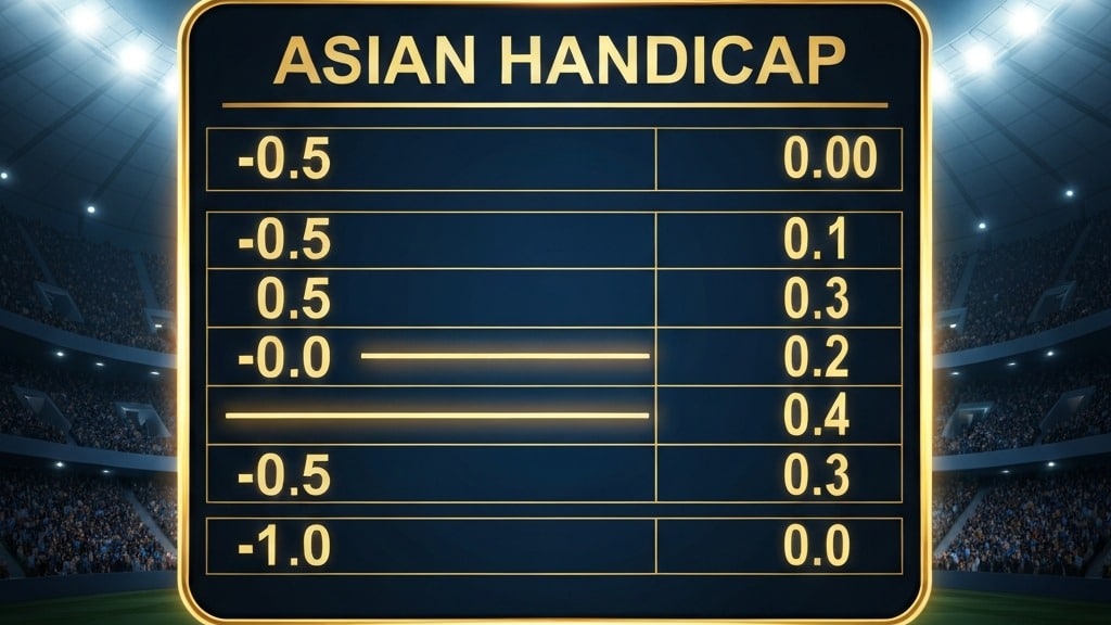 Asian Handicap ครึ่งแรก vs เต็มเกม เปรียบเทียบ